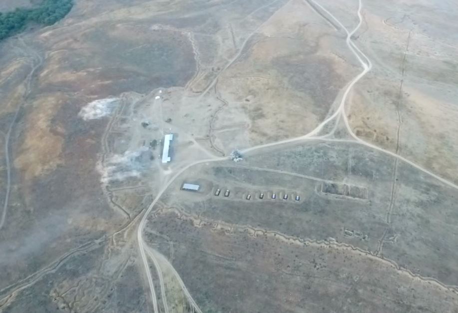 Ответный минометный огонь по азербайджанскому опорному пункту неподалеку от села Алиханлу. 2015.