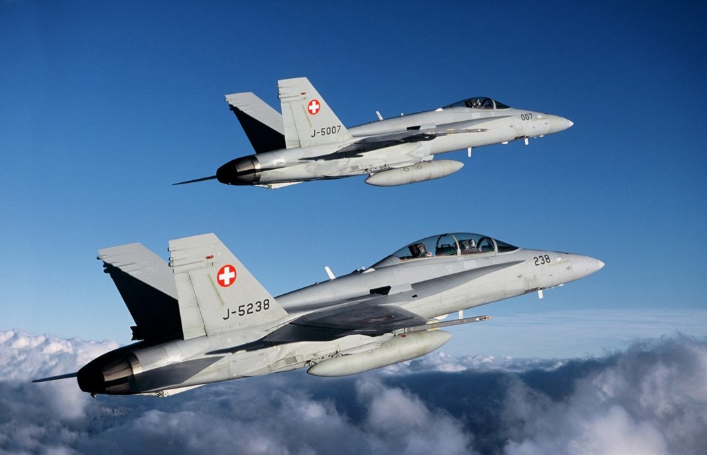 F/A-18 կործանիչներ. Շվեյցարիայի ՌՕՈւ