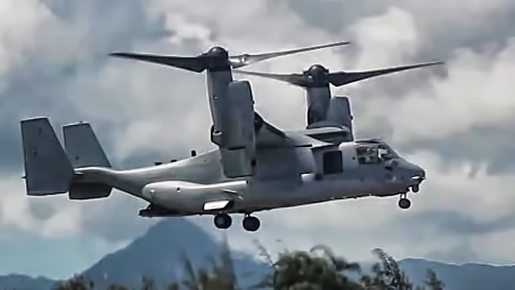 ԱՄՆ բանակի ծովային հետևակի կորպուսի MV-22 Osprey կոնվերտոպլան 