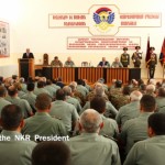 Встреча в штабе Армии обороны в Степанакерте