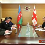 Встреча министра обороны Грузии Левана Изория и посла Азербайджана в Грузии Дурсуна Гасанова