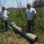 Ракета азербайджанского РСЗО «Смерч», май 2016 года
