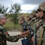 Президент Армении награждает военнослужащих одной из воинских частей в Тавушской области