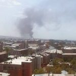 Пожар на территории завода «Наирит»