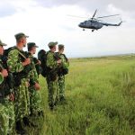 Российские военнослужащие во время учений в Армении