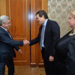 Президент Армении встретился с американским представителем МГ ОБСЕ Эндрю Шефером