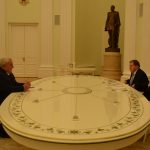 Генсек ОДКБ Юрий Хачатуров на встрече с президентом РФ Владимиром Путиным