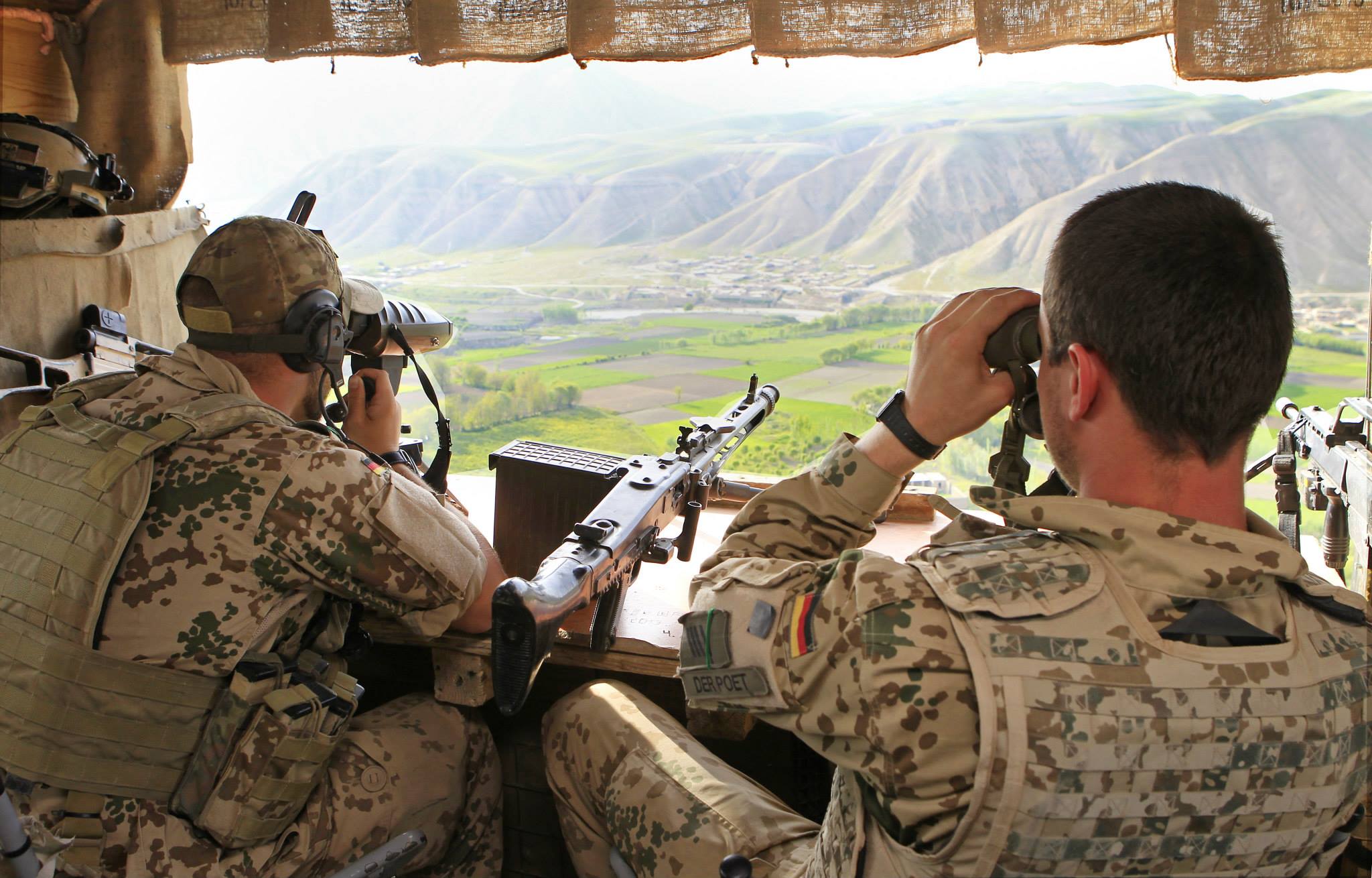 Наблюдательный пункт военнослужащих Бундесвера в Афганистане