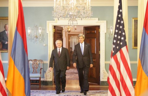 384. Minister Nalbandian met with the US Secretary of State John Kerry 05.06.2013 (1)