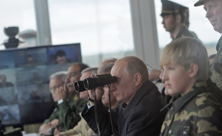 Վլադիմիր Պուտինը հետևում է «Արևմուտք-2013» զորավարժությանը Նկարը՝ ИТАР-ТАСС-ի