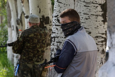 Ուկրաինայի արևելքի «ինքնապաշտպանության ուժերի» անդամները