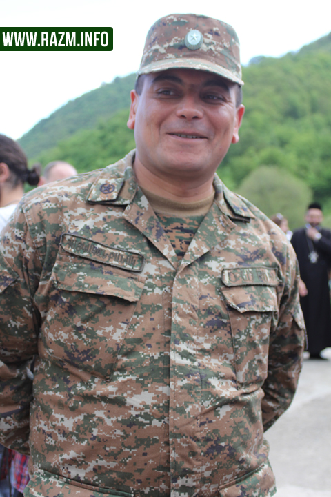 Զորամասի հրամանատար, փոխգնդապետ Սամվել Մինասյան