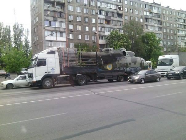 Ուկրաինական խոցված Մի-8 ուղղաթիռը