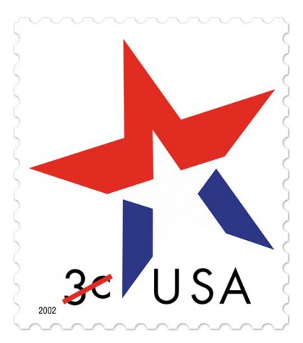 2002-ին ԱՄՆ-ում թողարկված նամականիշ, որի վրայի աստղը նմանացնում են ՌԴ ԶՈւ «Ռուսաստանի բանակ» նոր նշանի աստղին