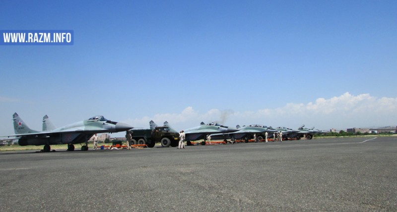 ՌԴ ԶՈւ ՄիԳ-29 կործանիչները Էրեբունի օդանավակայանում