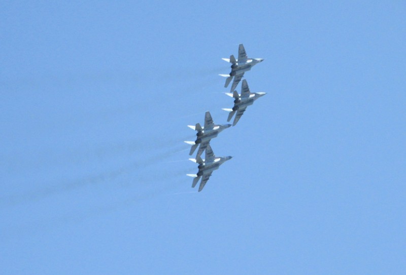 Ռուսաստանյան «Ստրիժի» ավիացիոն խմբի օդաչուները ցուցադրում էին բարձրագույն պիլոտաժի հնարքներ