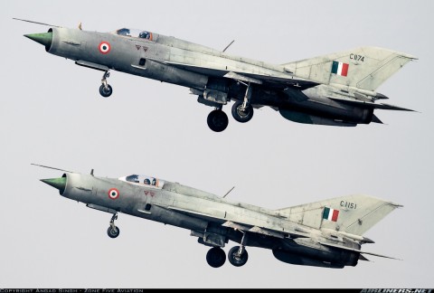 ՄիԳ-21 կործանիչներ. Հնդկաստանի ՌՕՈւ