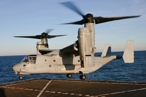 Ամերիկյան ռազմածովային ուժերի MV-22 Osprey կոնվերտոպլան