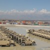 ԱՄՆ զինված ուժերի MRAP դասի զրահամեքենաները Աֆղանստանի Բաղրամ ավիաբազայում