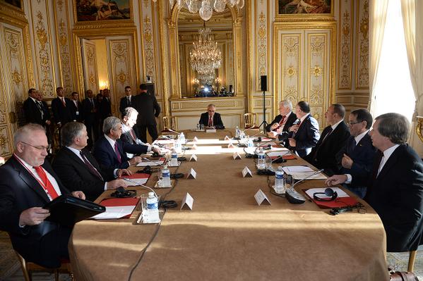 Փարիզում մեկնարկել է ՀՀ և ԱՀ նախագահների հանդիպումը ԵԱՀԿ ՄԽ համանախագահների հետ Նկարը՝ ՀՀ նախագահի մամուլի խոսնակ Արման Սաղաթելյանի