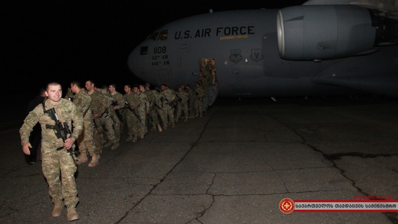 Աֆղանստանի Կանդահար նահանգի ավիացիոն բազայում ծառայած Վրաստանի ԶՈւ զինծառայողները