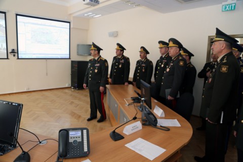 Ադրբեջանի ռազմական ղեկավարությունը ԶՈւ զորախաղերի կենտրոնում