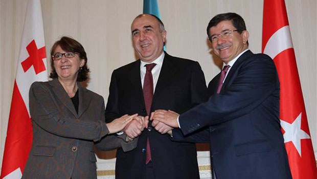 Վրաստանի, Ադրբեջանի և Թուրքիայի արտգործնախարարները, 19.02.2014