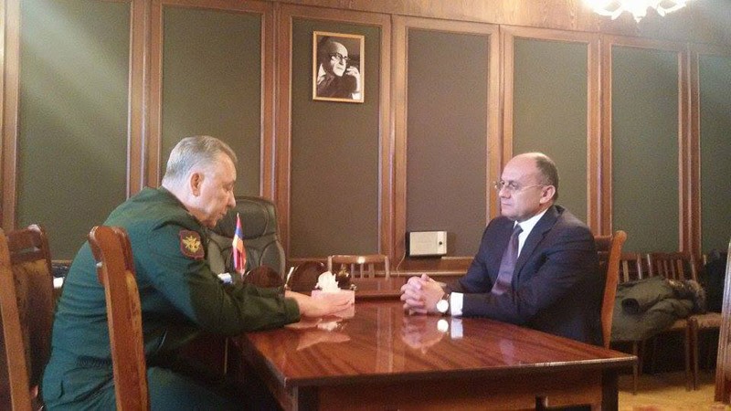 Սեյրան Օհանյանն ընդունել է ՌԴ պաշտպանության նախարարի առաջին տեղակալ, բանակի գեներալ Արկադի Բախինին