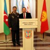 Ադրբեջանի պաշտպանության նախարար Զաքիր Հասանովը և Ղրղզստանի պաշտպանության նախարար Աբիբիլլու Կուդայբերդիևը