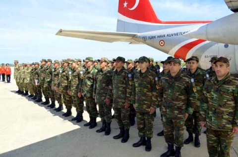 Թուրքիայի ՌՕՈւ բեռնատար ինքնաթիռով Աֆղանստան մեկնող ադրբեջանական զորախումբը