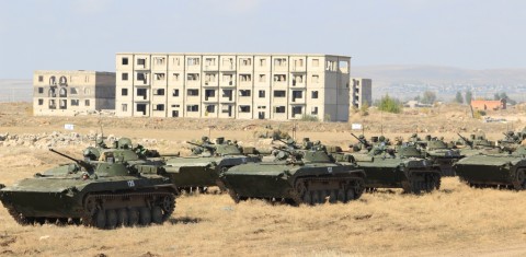 ՌԴ ԶՈւ ՝ Հայաստանում տեղակայված 102-րդ ռազմաբազայի հետևակի մարտական մեքենաները զորավարժության ժամանակ