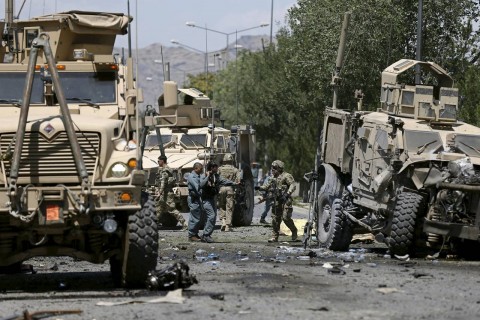 ԱՄՆ-ի ռազմական մեքենաների շարասյունը Աֆղնստանում՝ հունիսի 30-ի պայթյունից հետո