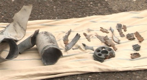 Ադրբեջանի զինուժի արձակած հրթիռների բեկորները