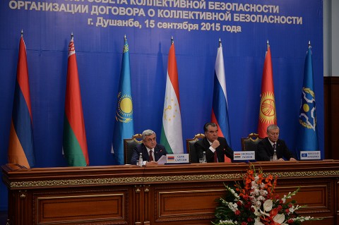 Հայաստանի և Տաջիկստանի նախագահներն ու Կազմակերպության գլխավոր քարտուղարը