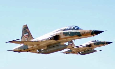 Իրանի զինված ուժերի F-5F/E կործանիչները զորավարժության ժամանակ. լուսանկարը «Թասնիմ» գործակալության