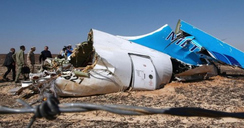 Եգիպտոսում վթարված ռուսաստանյան ուղևորատար ինքնաթիռի մնացորդները