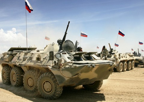 Հայաստանում տեղակայված ռուսաստանյան ռազմաբազայի զրահափոխադրիչները