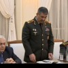 Ադրբեջանի պաշտպանության նախարարը զեկուցում է երկրի նախագահին` ապրիլի 2-ի անվտանգության խորհրդի նիստի ժամանակ