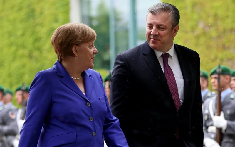 Վրաստանի վարչապետ Գեորգի Կվիրիկաշվիլին և Գերմանիայի կանցլեր Անգելա Մերկելը