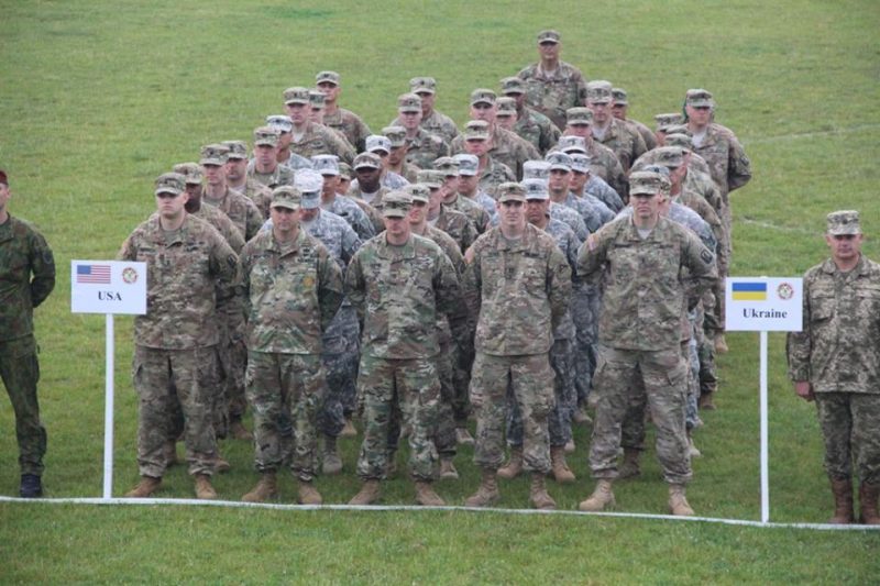 ԱՄՆ-ի զինծառայողները Rapid Trident – 2016 միջազգային զորավարժության բացմանը
