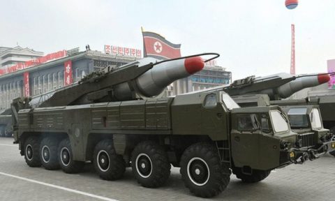 Հյուսիսային Կորեայի «Musudan» բալիստիկ հրթիռը զորահանդեսի ժամանակ