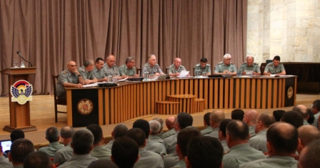 ՊԲ ռազմական խորհրդի նիստը, որի ժամանակ ամփոփվել են բանակի կիսամյակային աշխատանքները