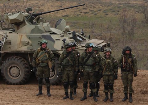 ՌԴ Չեչնիայի ռազմաբազայի մոտոհրաձգայինների զորավարժությունից