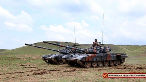 Վրաստանում վարժանքներին մասնակցել են 4 միավոր Т-72SIM-1 տանկ