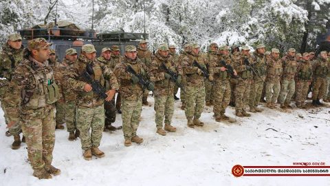 Վրաստանի ԶՈւ «Փոթորիկ–2016» հրամանատարաշտաբային զորավարժությանը մասնակցող անձնակազմը