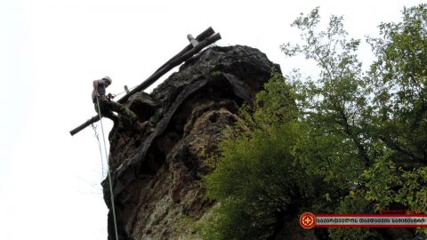 Վրաստանում լեռնամագլցման պարապմունքներին մասնակցող ադրբեջանցի զինծառայողներից մեկը