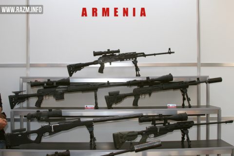 Հայկական Aspar Arms ընկերության արտադրանքի մի մասը՝ ներկայացված ArmHiTec-2016 ցուցահանդեսի ժամանակ
