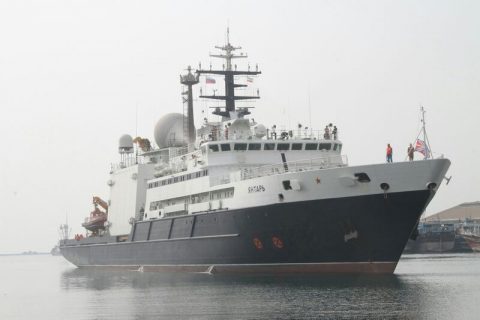 Ռուսաստանյան «Յանտար» ռազմանավը Իրանի Բանդար Աբաս նավահանգստում