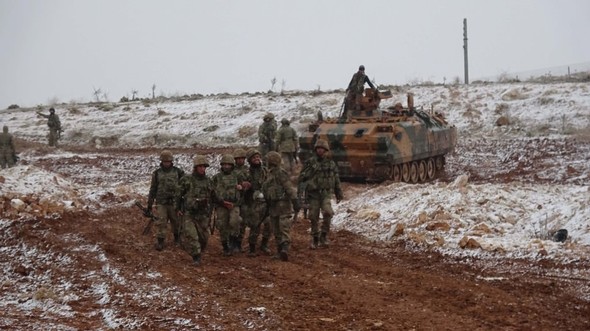 Թուրքիայի զինուժը Սիրիայի Ալ-Բաբ քաղաքի մոտակայքում։
