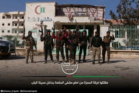 Թուրքիայի աջակցությամբ գործող զինյալները՝ Սիրիայի Ալ-Բաբ քաղաքում. 02/10/2017 թ.